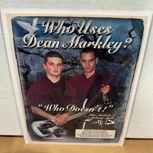 Mike Mushok & Johnny April of Staind - Dean Markley - 2003 Vintage Print Ad